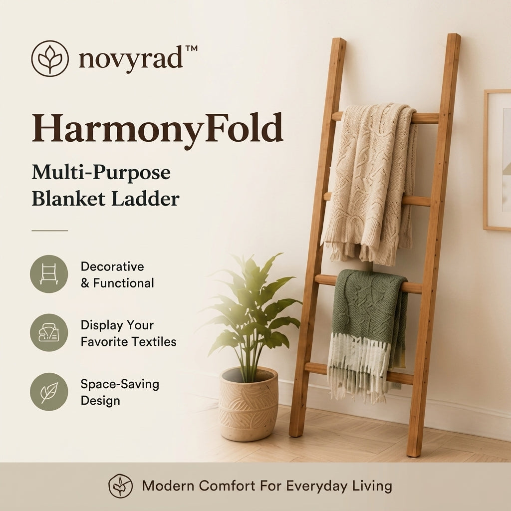 novyrad™ HarmonyFold Multi-Purpose Home Blanket Ladder
